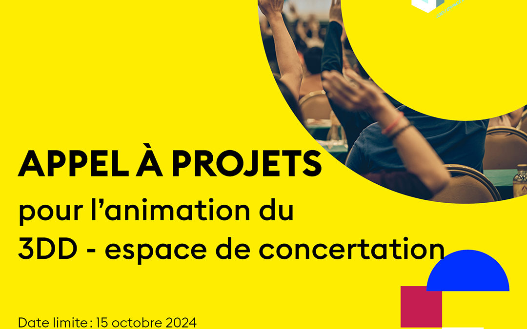 Mandat d’animation du 3DD Espace de concertation
